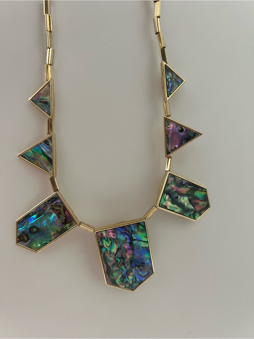 House of Harlow Gold-Abalone Statement Necklace - Multicolor